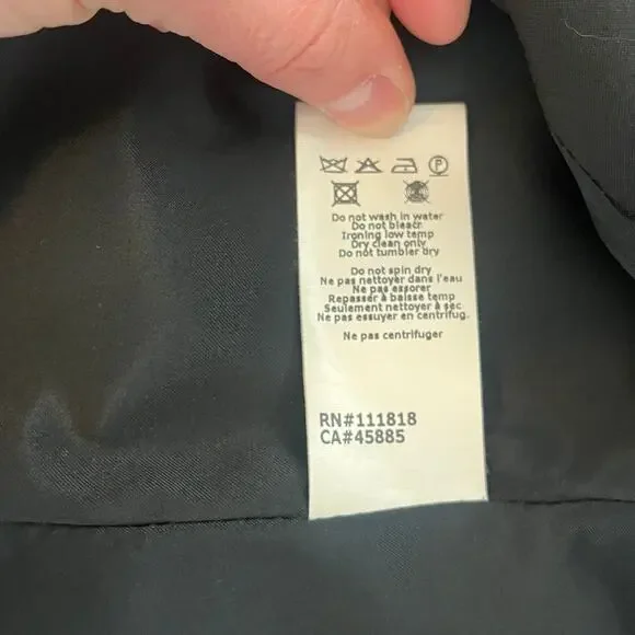 Michael Kors Virgin Wool Blend Double Breasted Blazer Black Size 10 - Picture 5 of 5